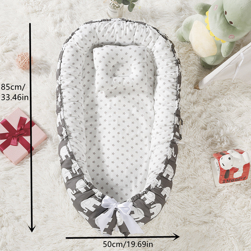 Folding Detachable Washable Baby Pillow Travel Crib 🌟