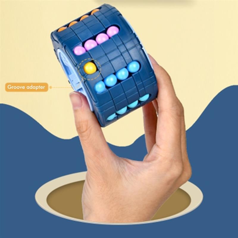 3D Cylinder Cube Educational Toy for Children - Red, Blue, Black - Cyprus