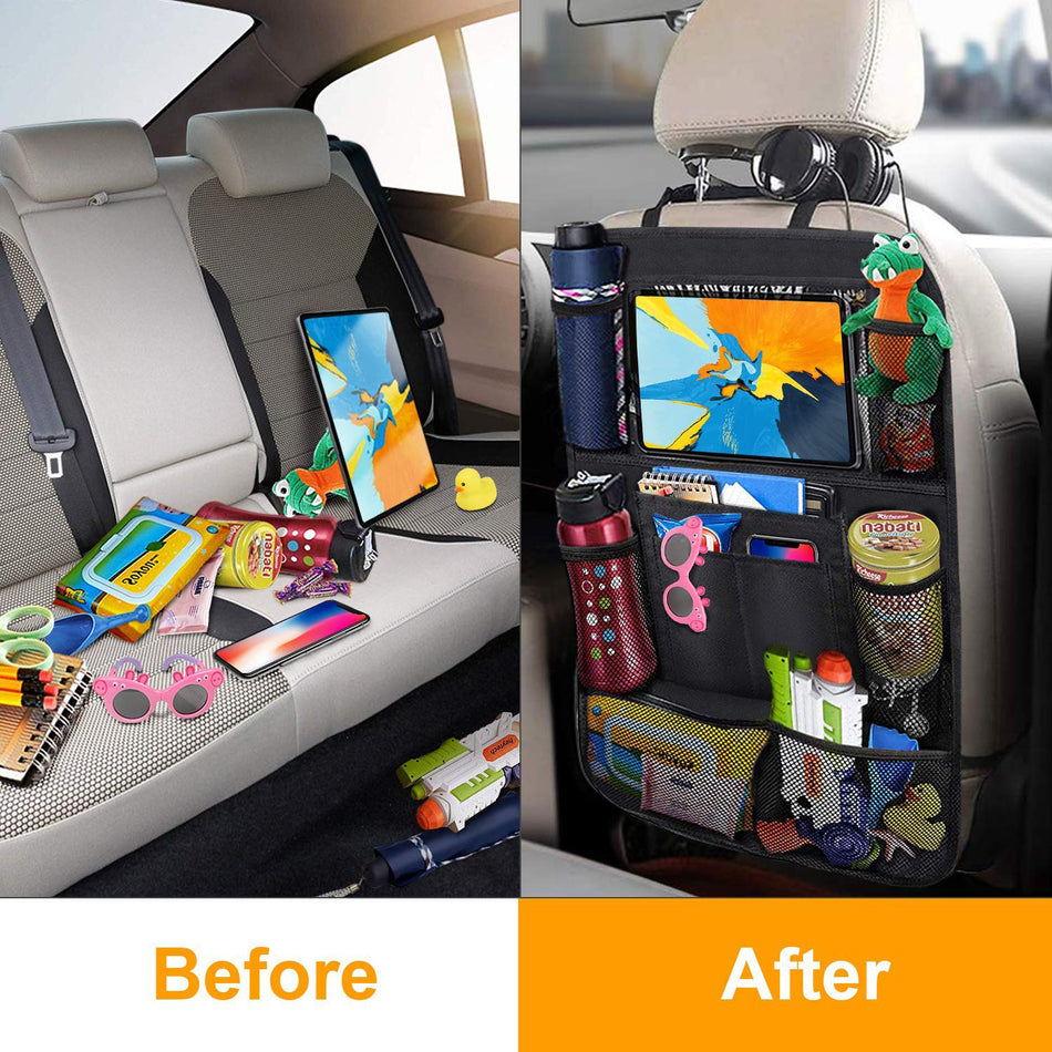 Car Backseat Organizer with Table Holder & Seat Back Protector 🚗