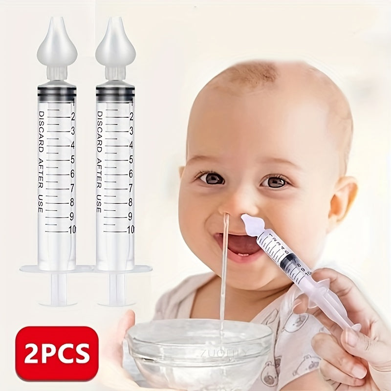 Baby Nasal Irrigation Set with 2 Nasal Syringes and Aspirators 🌿