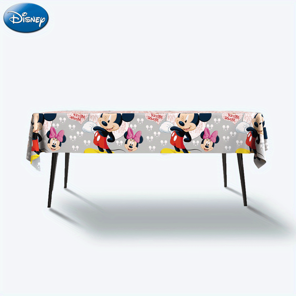 🔵 Disney Mickey Theme Party Tablecloths 3pcs/set - Suitable For Rectangular Tables - for Birthdays Weddings Banquets Or Restaurants - Cyprus