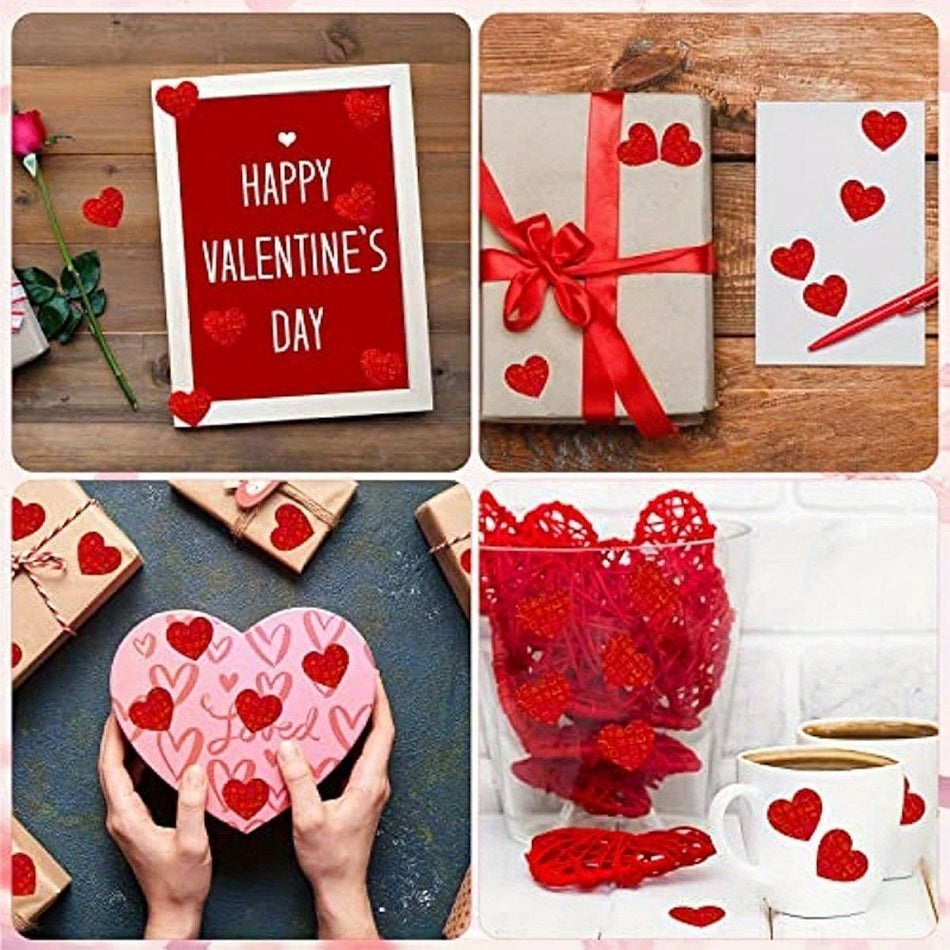 Small Business Supplies: 500pcs Heart Stickers - Valentine's Day Theme - Cyprus