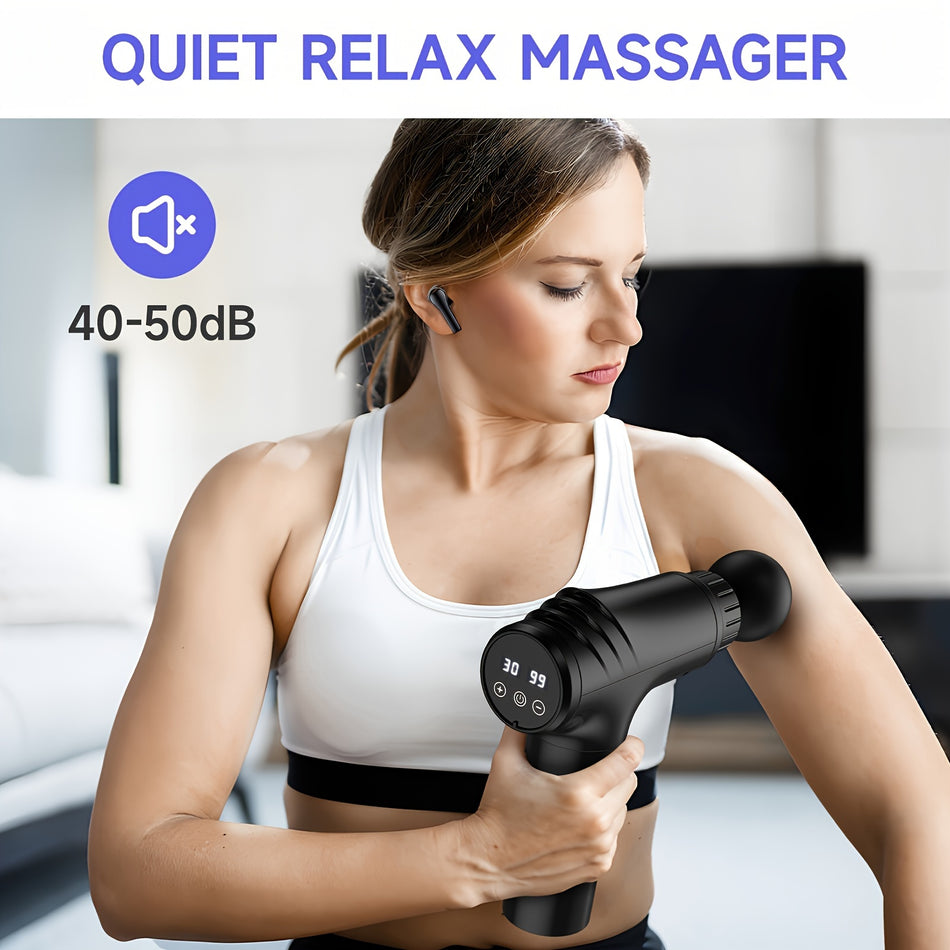 Fascia Gun Muscle Relaxation Massage Gun with 6 Massage Heads - Cyprus