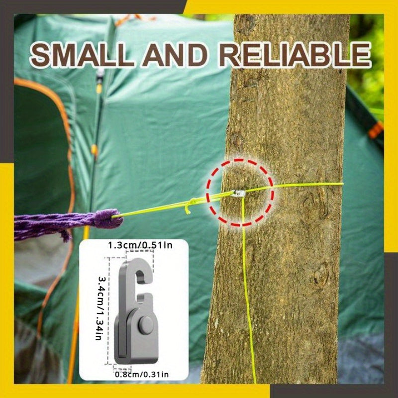 4pcs Practical Lock Hook Set - Ideal for Outdoor Camping and Hanging Tools - Cyprus