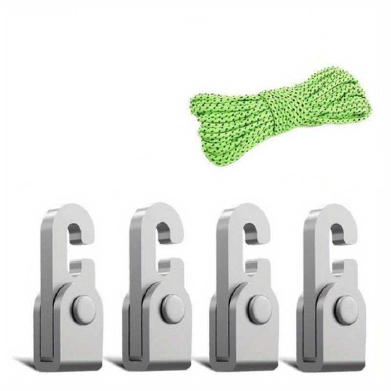 4pcs Practical Lock Hook Set - Ideal for Outdoor Camping and Hanging Tools - Cyprus