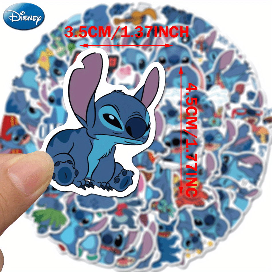 🔵 Disney Rainbow Stitch Stickers - 50pcs (£XYZ) - Cyprus