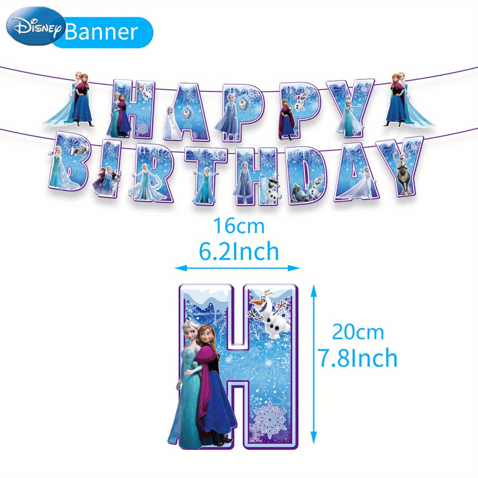 🔵 Disney Frozen Princess Elsa Theme Birthday Party Decorations Set - Cyprus