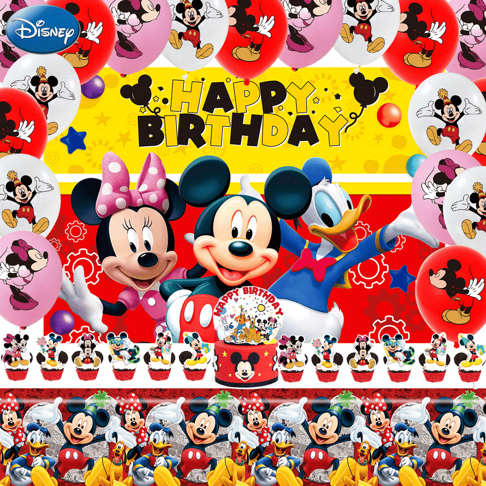 33pcs Mickey Mouse Clubhouse Birthday Decorations Party Supplies - Cyprus