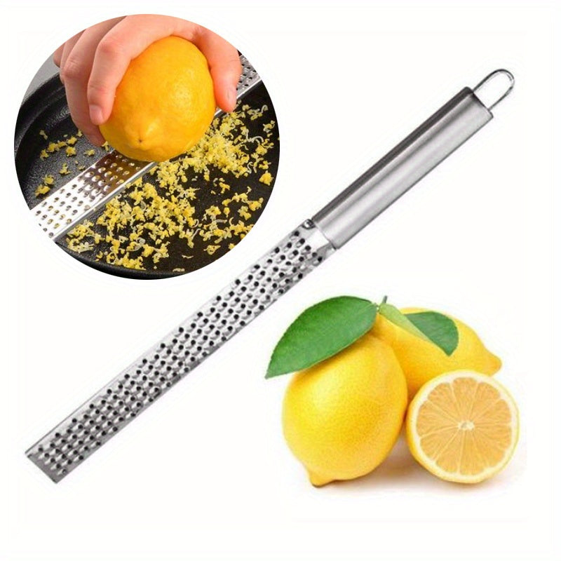 Portable Stainless Steel Citrus Grater with Long Handle - Perfect for Camping and Home Use - Cyprus