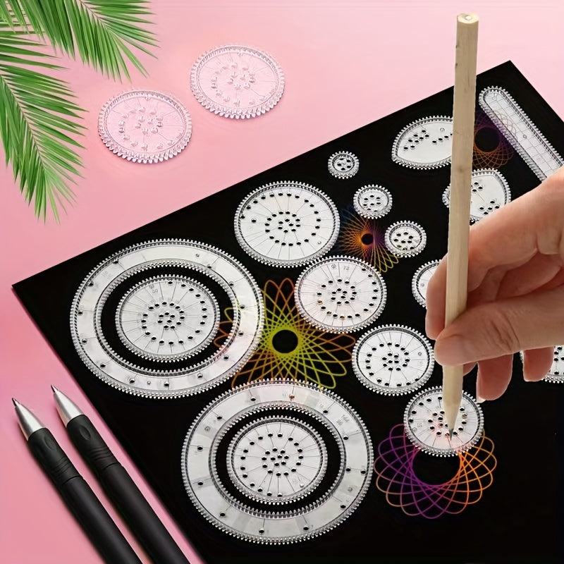 Magic Ruler Scratch Painting Set 🪄: Unleash Your Creativity!