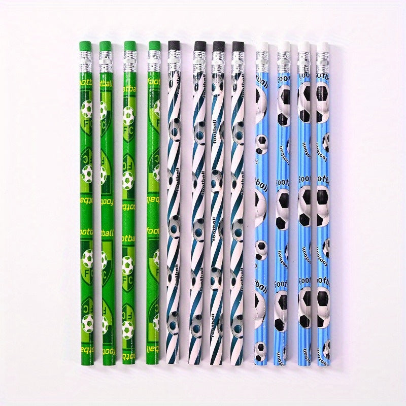 12pcs Erasable HB Baseball, Basketball, Rugby, Football Pencil Set - Cyprus