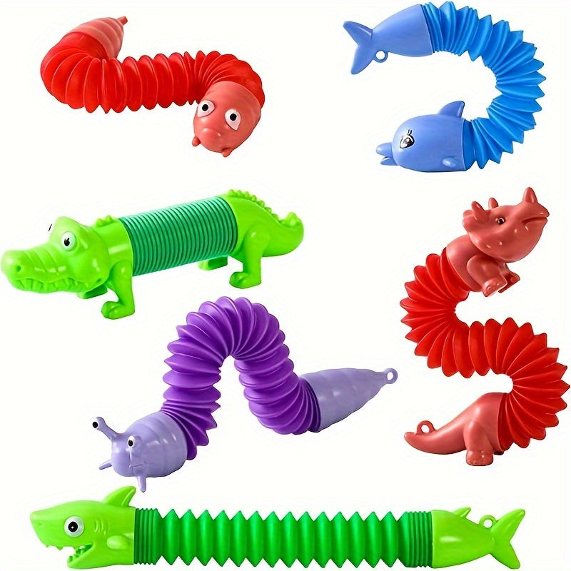 Animal Pop Tubes Mini Keychain Sensory Toys - Cyprus