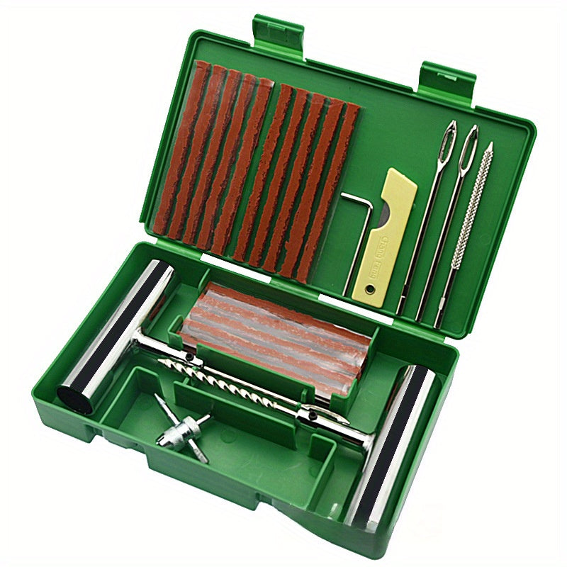 Heavy Duty 34/58pcs Tire Repair Kit for Cars, Motorcycles & Bikes - Cyprus