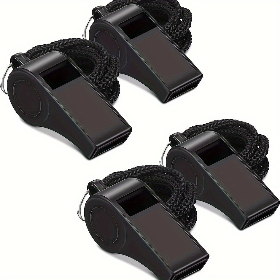 Loud Plastic Sports Whistles Set of 4 - Ideal for Coaches and Referees - Cyprus