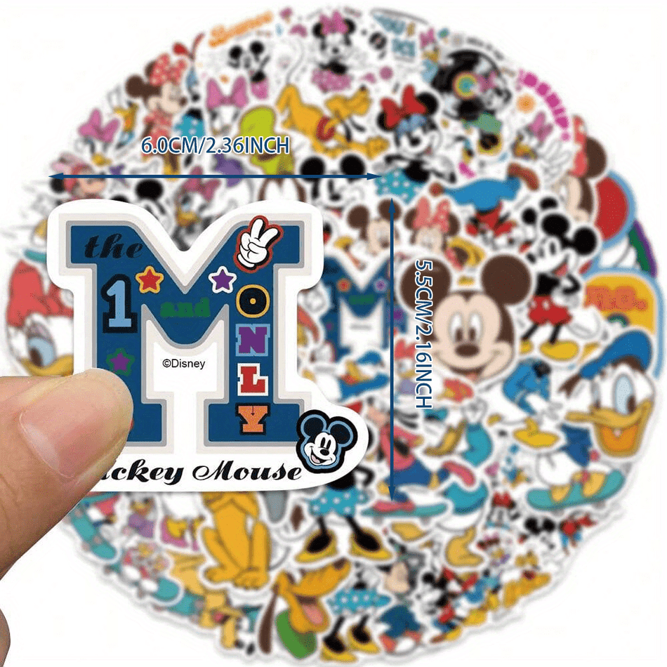 🔵 Disney Mickey Mouse & Friends Vinyl Stickers - Cyprus