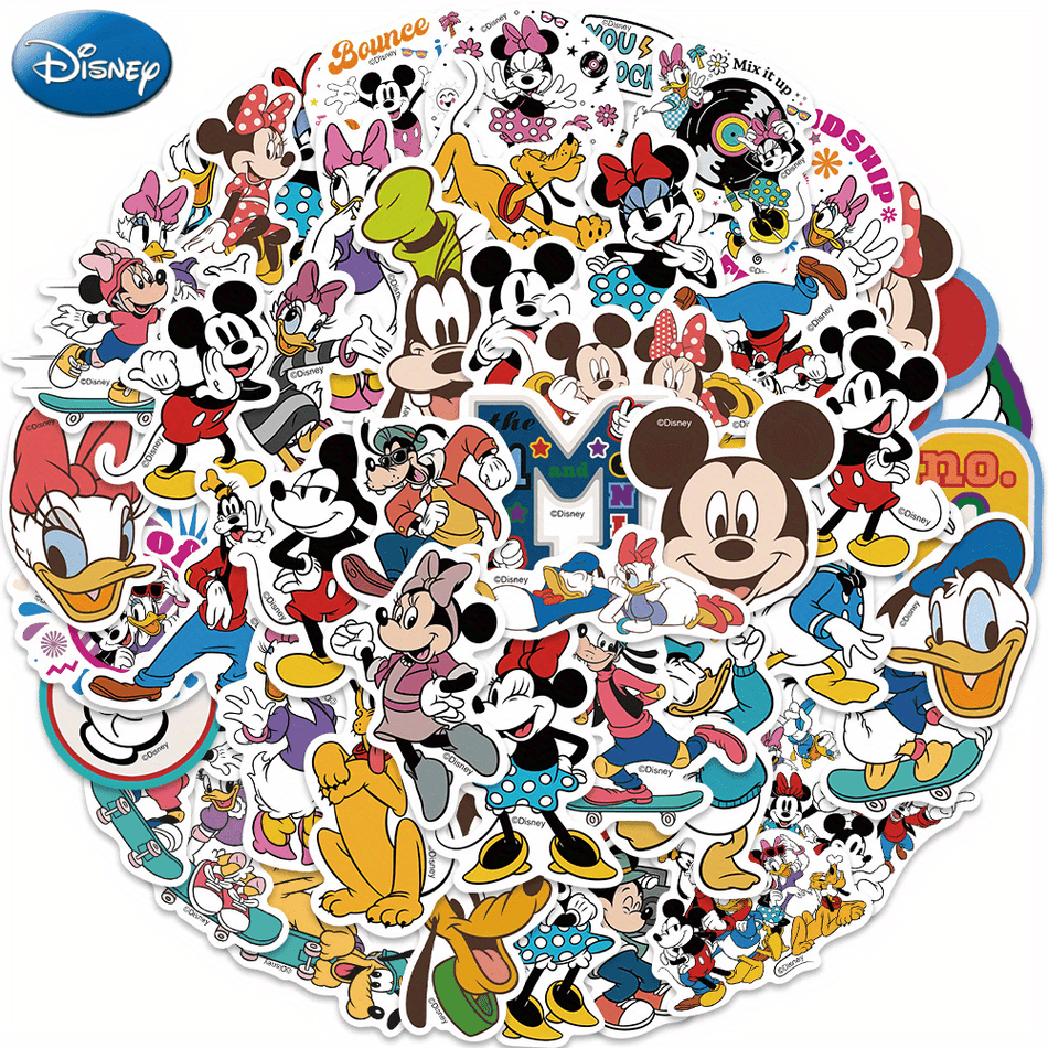 🔵 Disney Mickey Mouse & Friends Vinyl Stickers - Cyprus