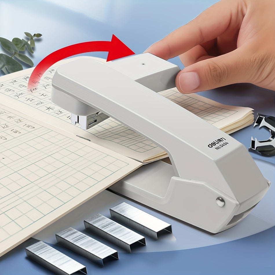 360-degree Rotating Stapler - White, 25 Sheets Binding, Labor-saving, Business Office Supplies - Cyprus