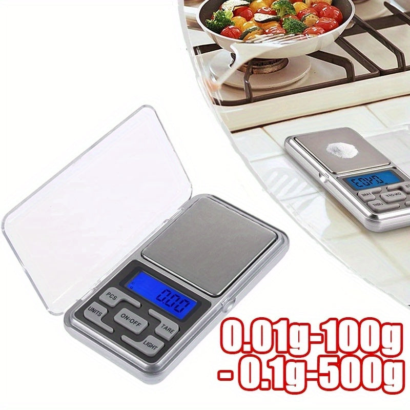 Stainless Steel Digital Scale - Precision Pocket-Sized Balance For Jewelry, Kitchen & Food Weighing - Cyprus