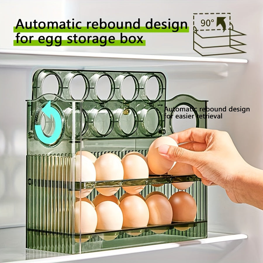 Multi-Layer 30-Egg Storage Box for Refrigerator Door