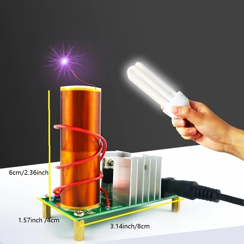 Magical Tesla Coil Arc Experiment with Music Playback