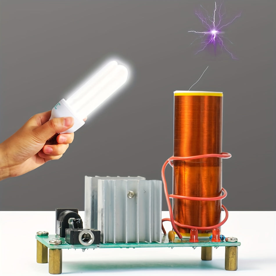 Magical Tesla Coil Arc Experiment with Music Playback