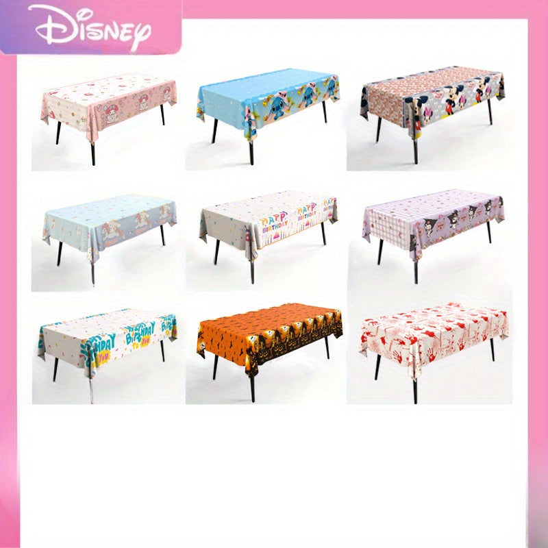 🔵 Disney New Birthday Tablecloth Princess Theme Waterproof Cartoon Colourful Party Decoration Supplies - Cyprus