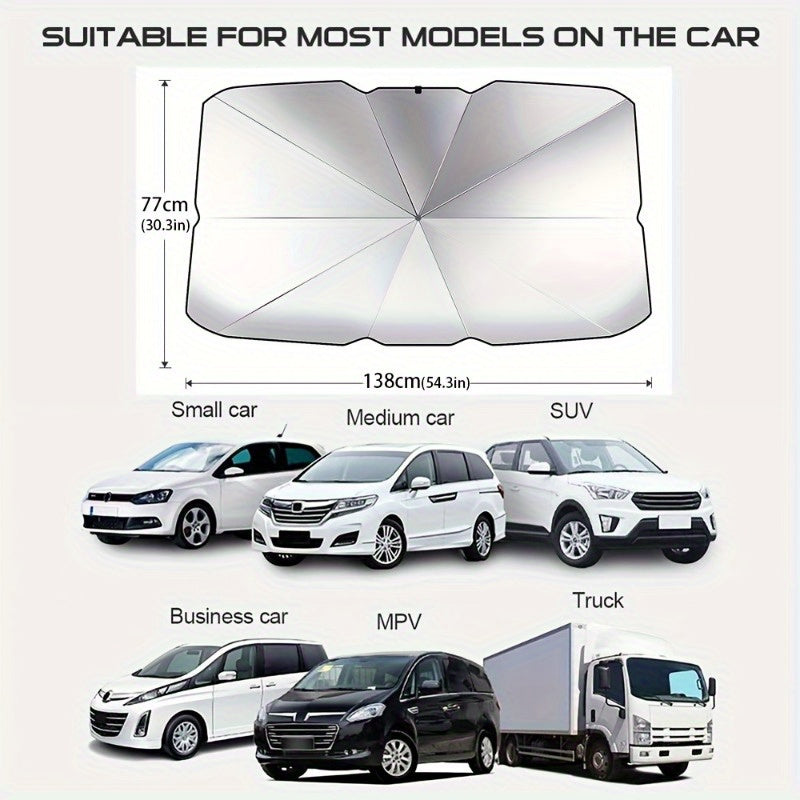 Efficient Foldable Car Sunshade - Ultimate UV Protection - Cyprus