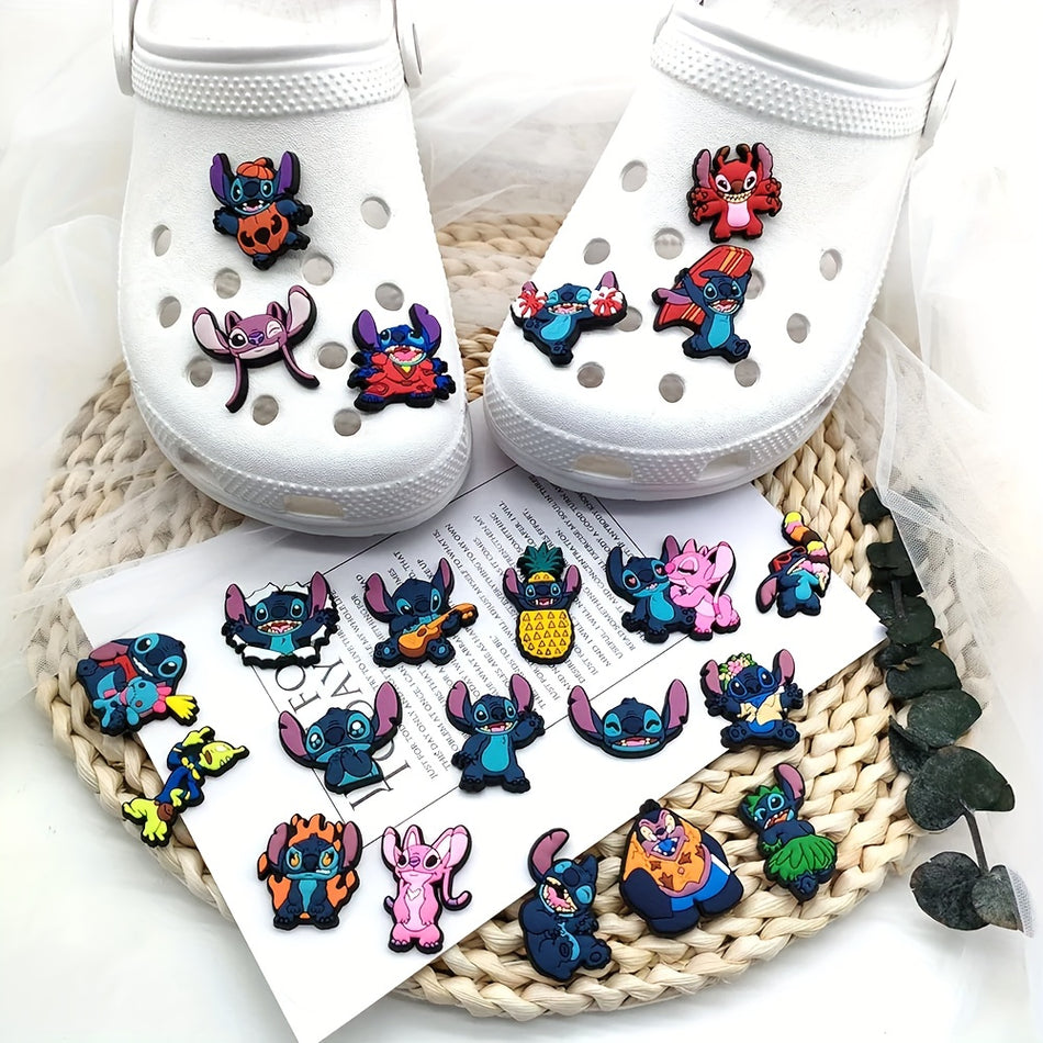 🔵 Disney Lilo Stitch Ayakkabı Takıları - DIY Sandals Aksesuarları - Kıbrıs