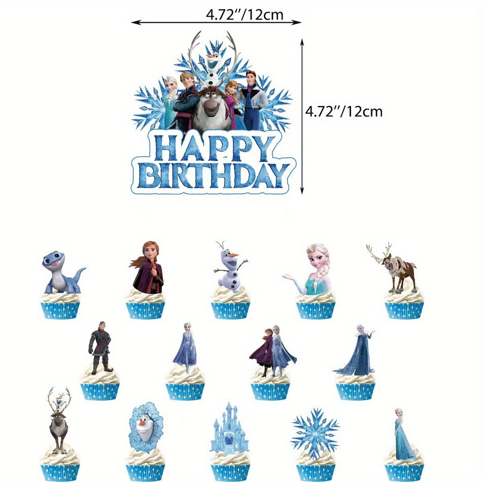 🔵 Disney Frozen Elsa Balon Set Doğum Günü Partisi Malzemeleri - Kıbrıs