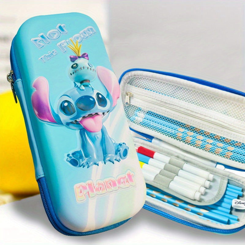 Stitch Kawaii Pencil Case - Cute Stationery and Makeup Organiser - Cyprus