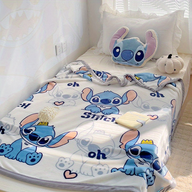 Stitch Double Sided Cute Cartoon Blanket - Perfect for Office Naps, Camping & Cosy Evenings - Cyprus