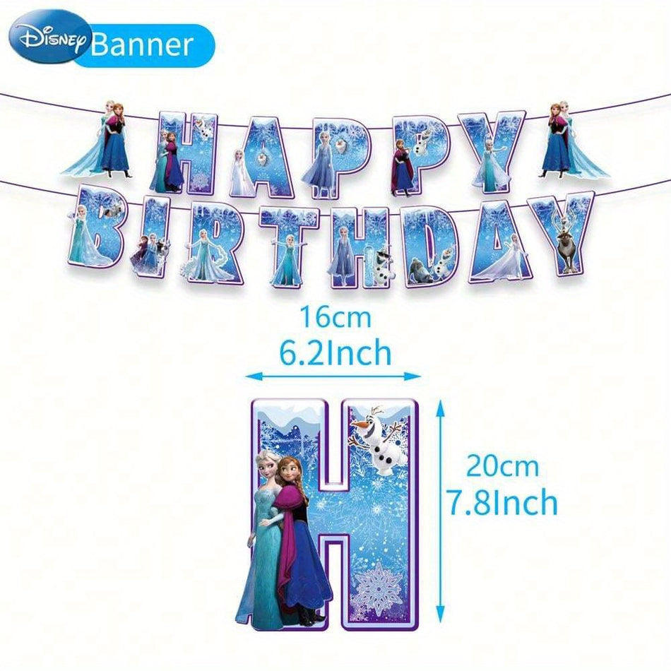 🔵 Disney Frozen Princess Cartoon Birthday Party Decorations Set - Cyprus