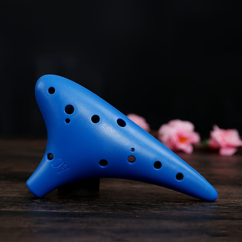 Resin 12 trous Tuning Ocarina - Flûte musicale multicolore