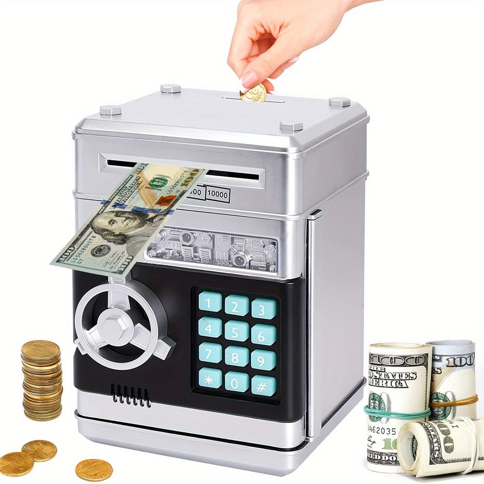 Mini ATM Coin Bank with Password - Cash & Coin Savings Jar Toy - Cyprus