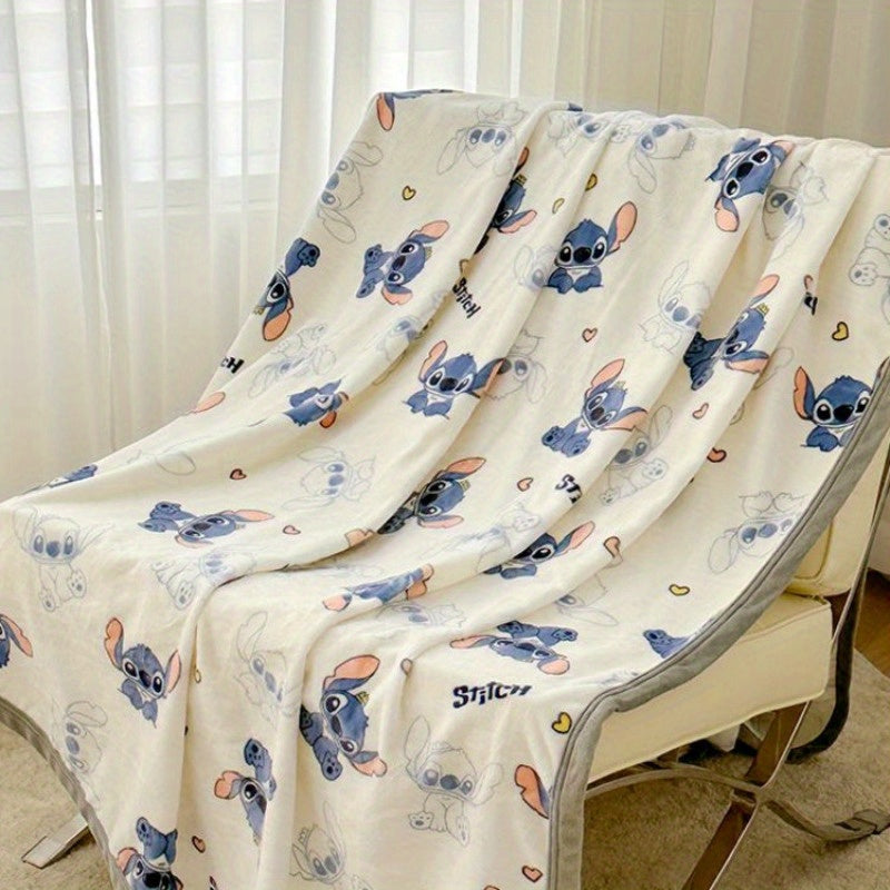 Stitch Plush Blanket – Cozy Kawaii Blue Throw for Stylish Women - Cyprus