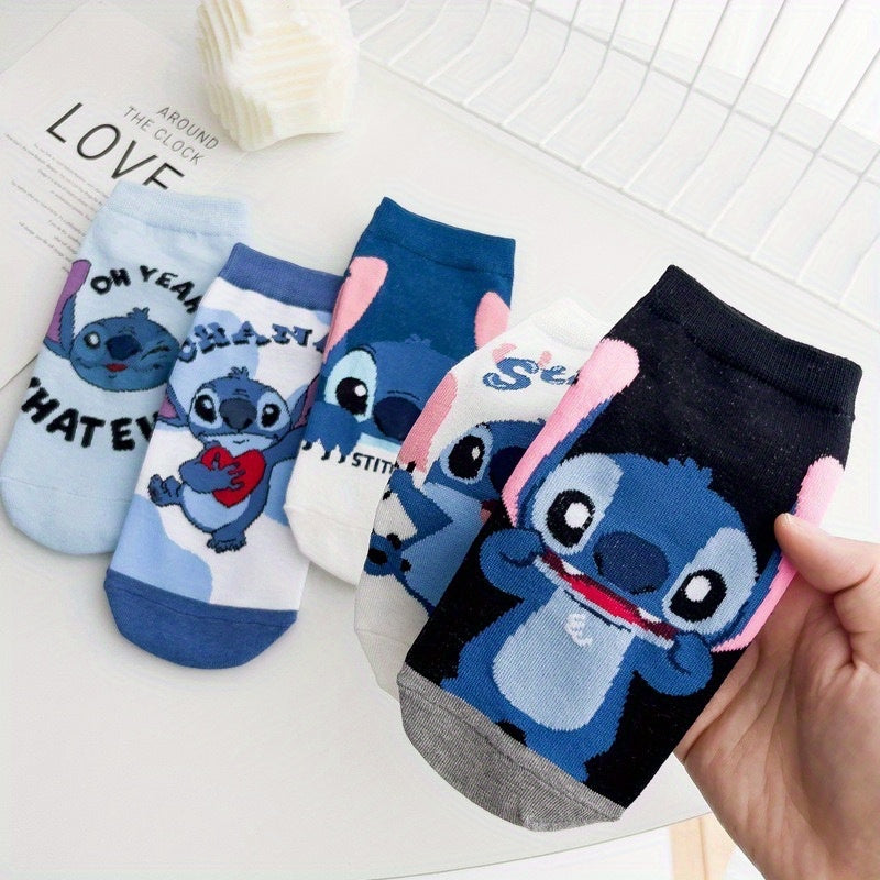 Disney Stitch Summer Cartoon Ankle Socks - Cyprus