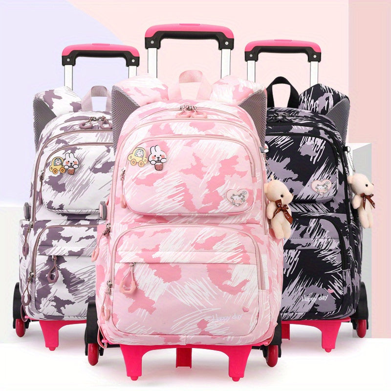 Leisure Cartoon Luggage Backpack with In-line Skate & Telescopic Handle - Cyprus