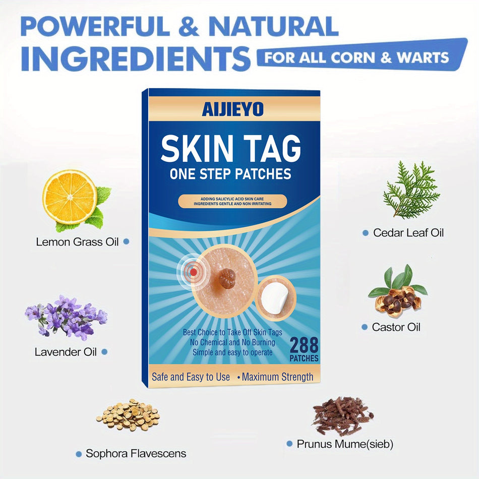 Skin Tag & Wart Remover Patches - 288 Count, Natural Formula, Gentle & Fast -Acting - Κύπρος