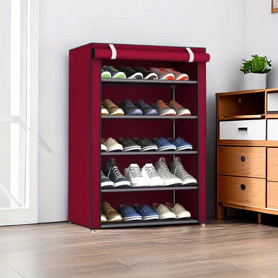 Multi-Layer Shoe Rack with Dustproof Cover - Perfect for Entryway & Dorms - Cyprus