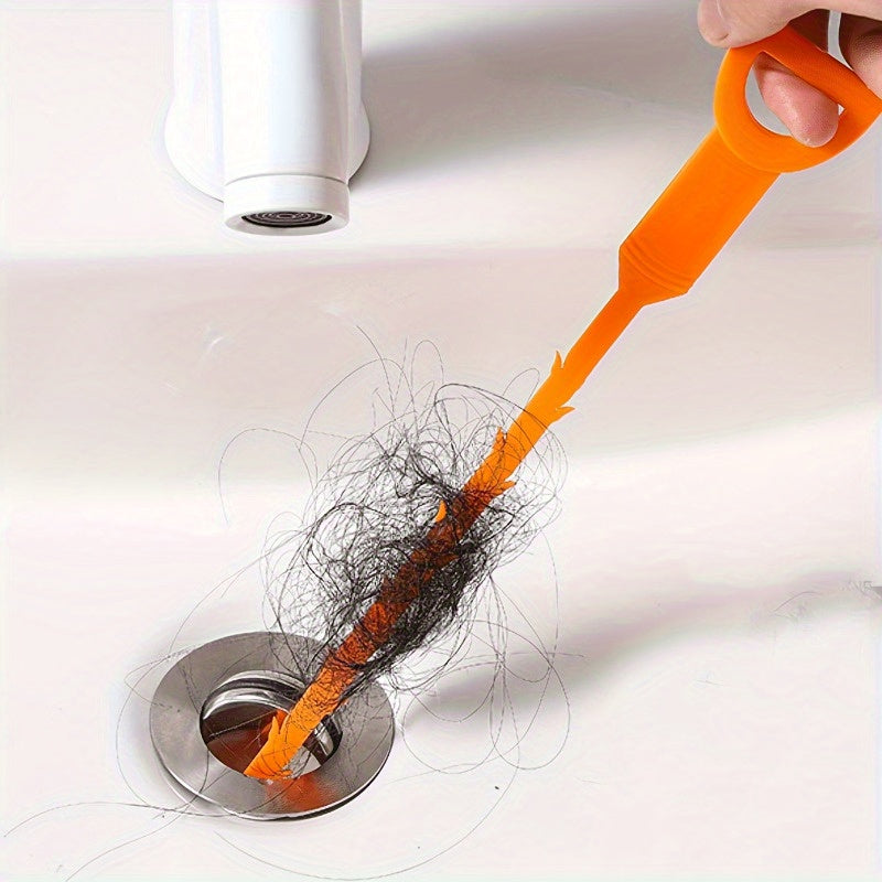 Effortless Hair Clog Remover Tool for Drains - Ideal for Kitchen & Bathroom