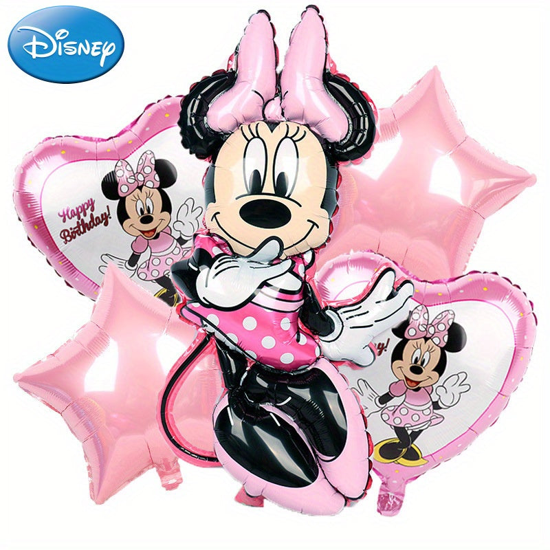 🔵 Disney Mickey Mouse ve Minnie Mouse Alüminyum Folyo Balonlar Seti - Karikatür Temalı Şekiller - 14+ Yaş Grubu - Kıbrıs