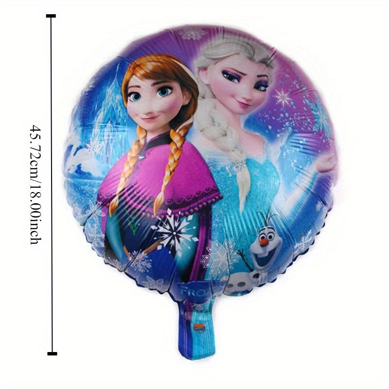 🔵 Disney Frozen 18 inç Elsa ve Anna Balonları - Kızların Etkinlikleri İçin İdeal - Kıbrıs