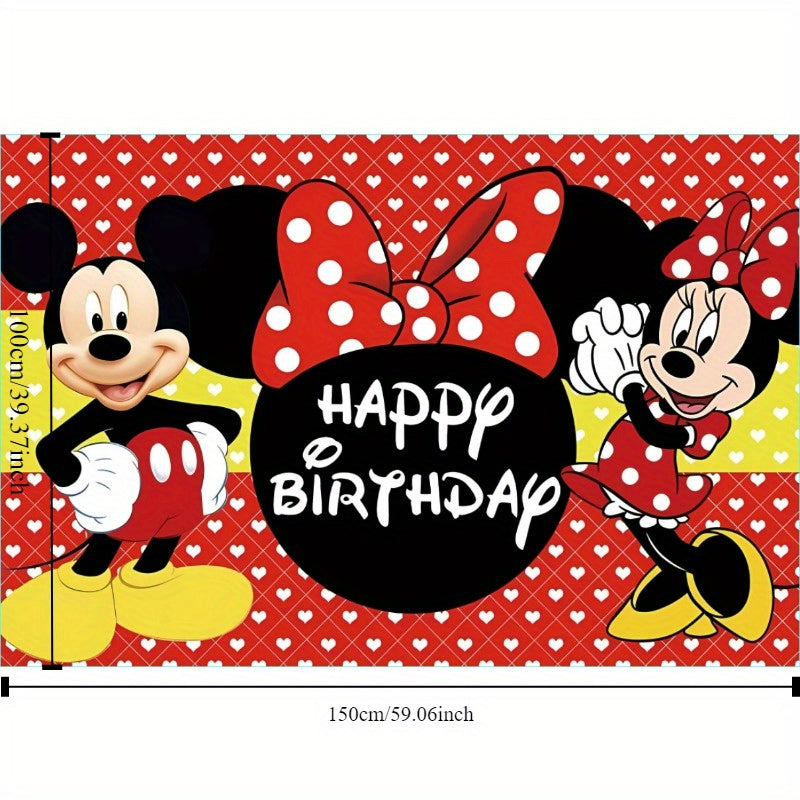 Mickey Mouse Birthday Party Backdrop for Festive Celebrations & Photo Booths - Ages 14+ - Cyprus