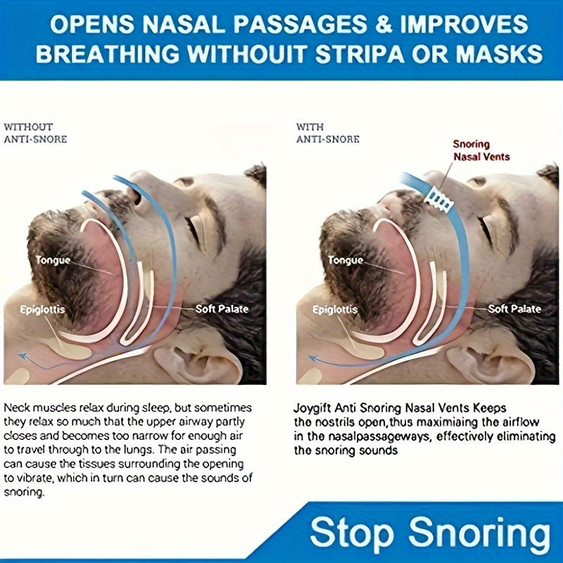 Mini Anti-Snoring Nose Clip for Better Sleep - Multiple Packs Available