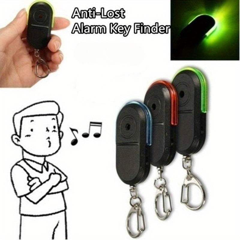 Anti-Lost Alarm Key Finder Locator Keychain with Whistle Sound and LED Light - Cyprus