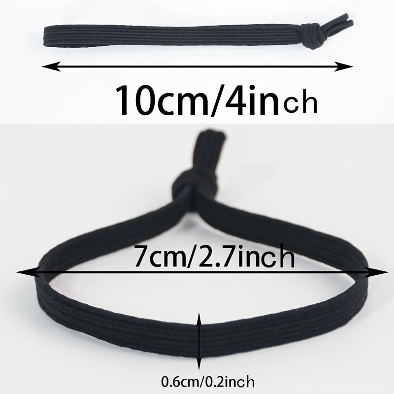 Breathable Cotton-Linen Hair Ties for Men - Non-Slip, No-Damage Holders for Thick & Long Hair - Cyprus