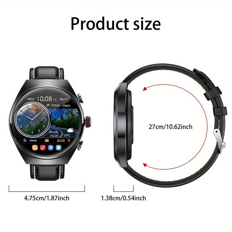 Lige For Smart Watch 3.89cm HD Display, 100+ Sports Modes, Dual Calls, Long Battery - Cyprus