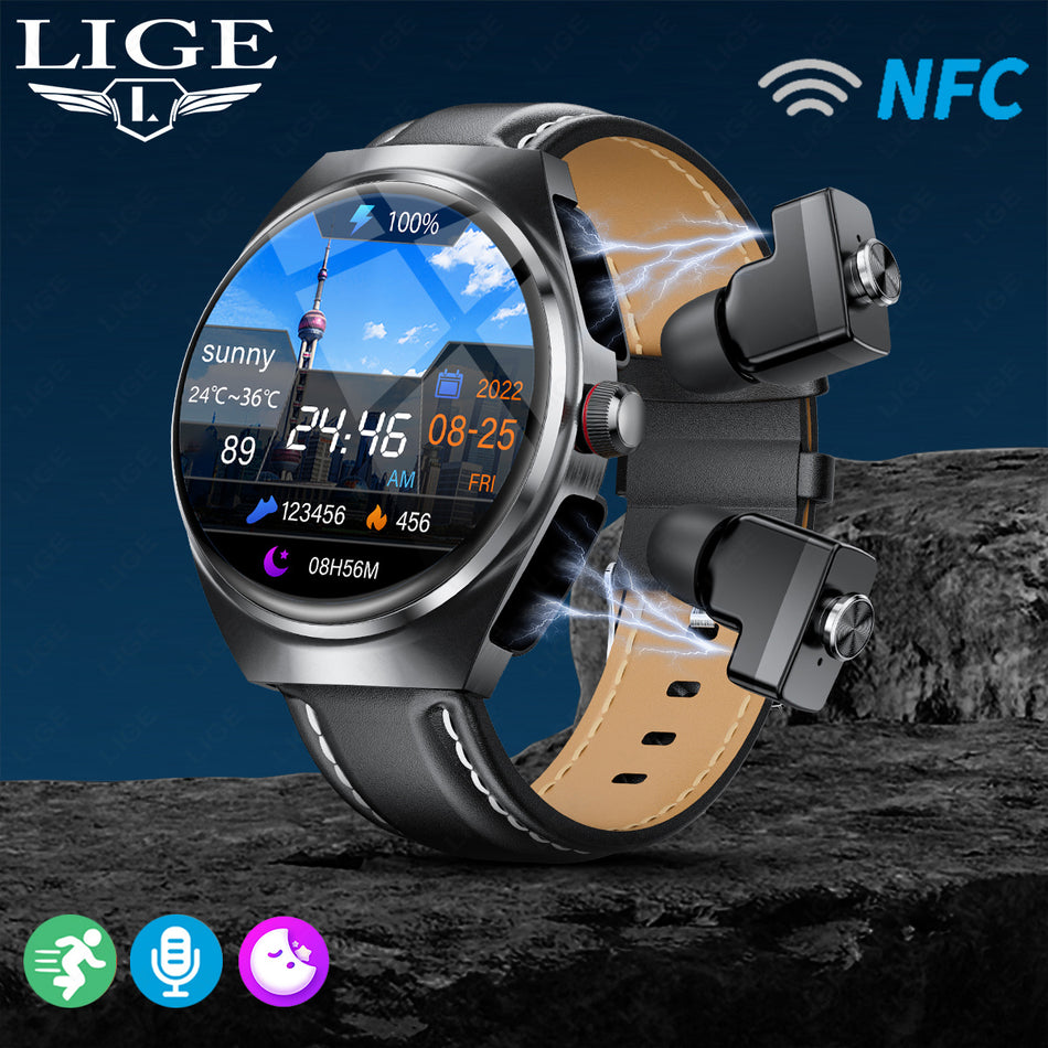 Lige For Smart Watch 3.89cm HD Display, 100+ Sports Modes, Dual Calls, Long Battery - Cyprus