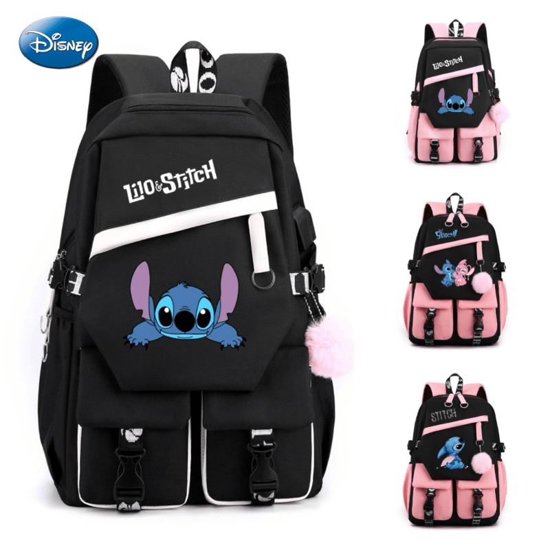 Stitch Backpack - Durable Polyester for School & Travel - Cyprus