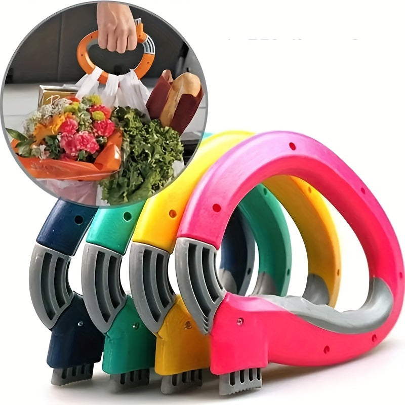 Ergonomic Plastic Grocery Bag Carrier with Comfort Grip